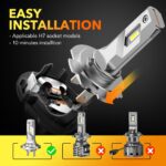 H7 16000lm LED-Scheinwerferlampe 6500K Weißer Canbus - Image 4