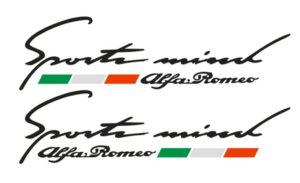 Alfa Romeo Flag Badge Aufkleber - Image 8