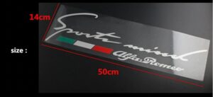 Alfa Romeo Flag Badge Aufkleber - Image 10