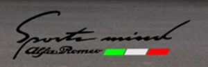 Alfa Romeo Flag Badge Aufkleber - Image 13