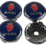 Emblem + Radmittenkappe - SAAB 60mm Radnabenabdeckungen