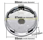 Fiat 500 60 MM Scorpion Radmitte Kappe - Image 2