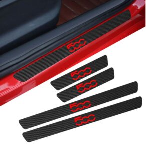 Fiat 500 Carbon Fiber Sticker