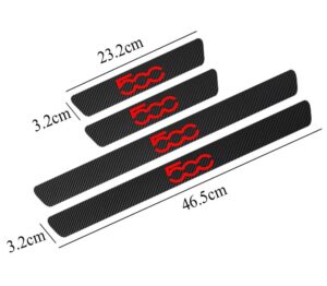 Fiat 500 Carbon Fiber Sticker - Image 3
