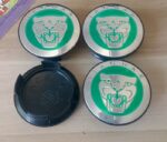 Jaguar 58mm grüne Radnaben Mittelkappen - Image 2