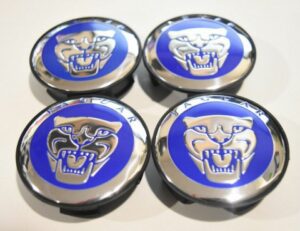 Jaguar 58mm Blue Radnaben Mittelkappen - Image 2