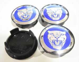 Jaguar 58mm Blue Radnaben Mittelkappen - Image 4