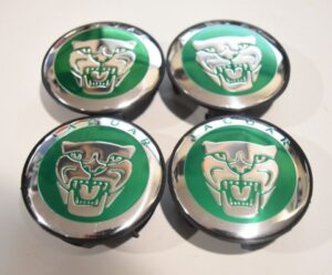 Jaguar 58mm grüne Radnaben Mittelkappen - Image 4