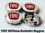 FIAT 4X60mm Radmitte Kappen