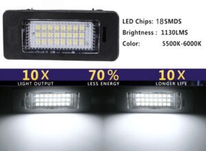 VW Volkswagen LED Kennzeichenleuchte - Image 4