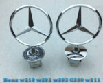 Benz Metal Blue Chrome Motorhaube Emblem - Image 5