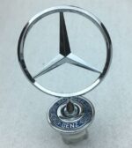 Benz Metal Blue Chrome Motorhaube Emblem - Image 8