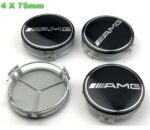 Benz AMG 75mm Autorad Mittelkappen
