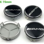 Benz AMG 75mm Autorad Mittelkappen