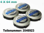 VOLVO Silber 4 x 64mm Felgenkappe