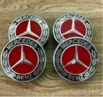 Benz Nabendeckel 75mm rot - Image 3