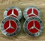 Benz Nabendeckel 75mm rot - Image 4