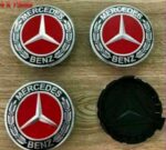 Benz Nabendeckel 75mm rot