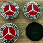 Benz Nabendeckel 75mm rot