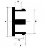 FIAT-Abdeckkappe 4 x 56 mm 5JA601151A - Image 3