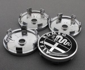 Alfa Romeo 4X60mm Radkappen schwarz - Image 5