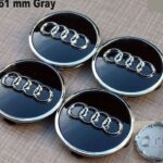 Autoteile - Audi 61mm Black Wheel Center Caps
