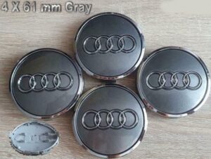 Audi 61mm grau Radkappen
