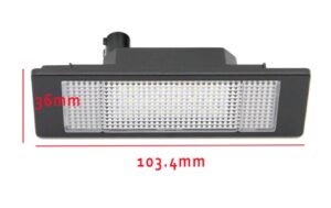 Mini BMW Fiat Kennzeichenleuchte - Image 2