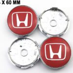 HONDA Radkappen 4 x 60 mm rot