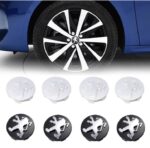 Peugeot 4 x 60 mm Felgenkappen - Image 2