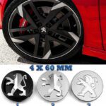 Peugeot 4 x 60 mm Felgenkappen