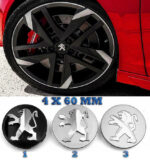 Peugeot 4 x 60 mm Felgenkappen - Image 9