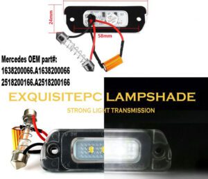 Mercedes Benz W163 V251LED Kennzeichenleuchte