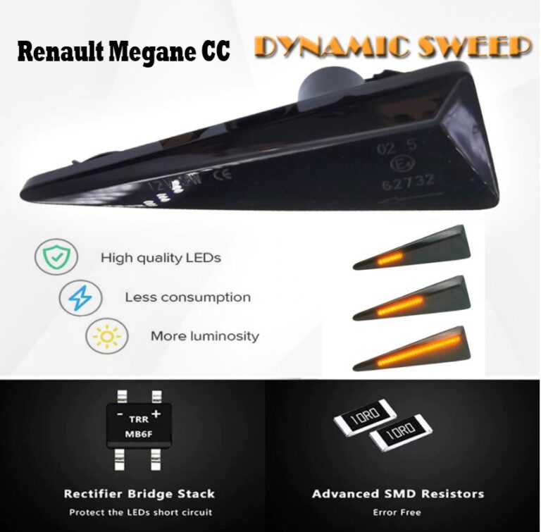 Blinker - Renault Dynamische Signalleuchten E-Prüfz.