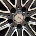 Benz Nabenkappen Silber schwarz - Image 2