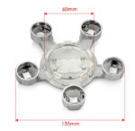 Audi 4X135mm 5 Speichen graue Radkappen - Image 3