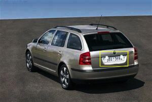 Skoda Octavia Roomster Kennzeichenbeleuchtung E-Prüfz. - Image 10