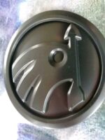 Skoda Emblem schwarz matt 90mm / 80