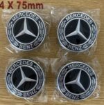 Benz Nabendeckel 75mm schwarz