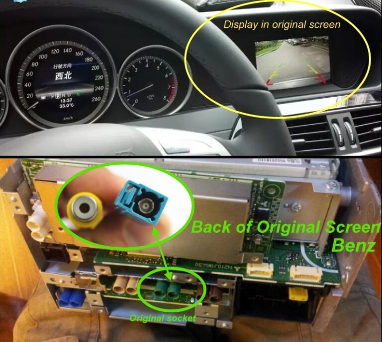Kamera & Parksensor - Benz C Klasse MB W204 Kamera