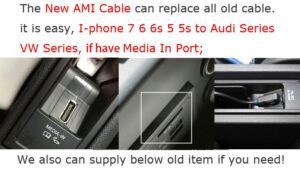 Audi VW AUX AMI Kabel Media Interface - Image 3