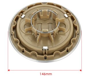 Audi 4X146mm 8D0601165K Nabenkappen - Image 3