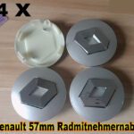Emblem + Radmittenkappe - Renault 4X 57mm Radmitnehmernabe