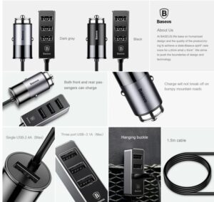 4 USB Schnellladegerät 5V 5.5A