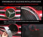 Benz Kühlergrill Stern Logo Emblem Abzei - Image 3