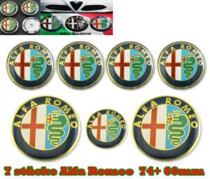 Alfa Romeo Logo 74 mm + 60 mm