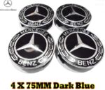 Benz 75MM schwarz Radkappenabdeckung