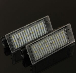 Renault White LED Anzahl Kennzeichenbele - Image 5