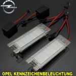 Opel Kennzeichenbeleuchtung Error Free