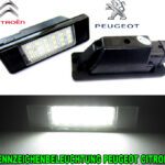 Peugeot Citroen LED-Kennzeichenleuchte